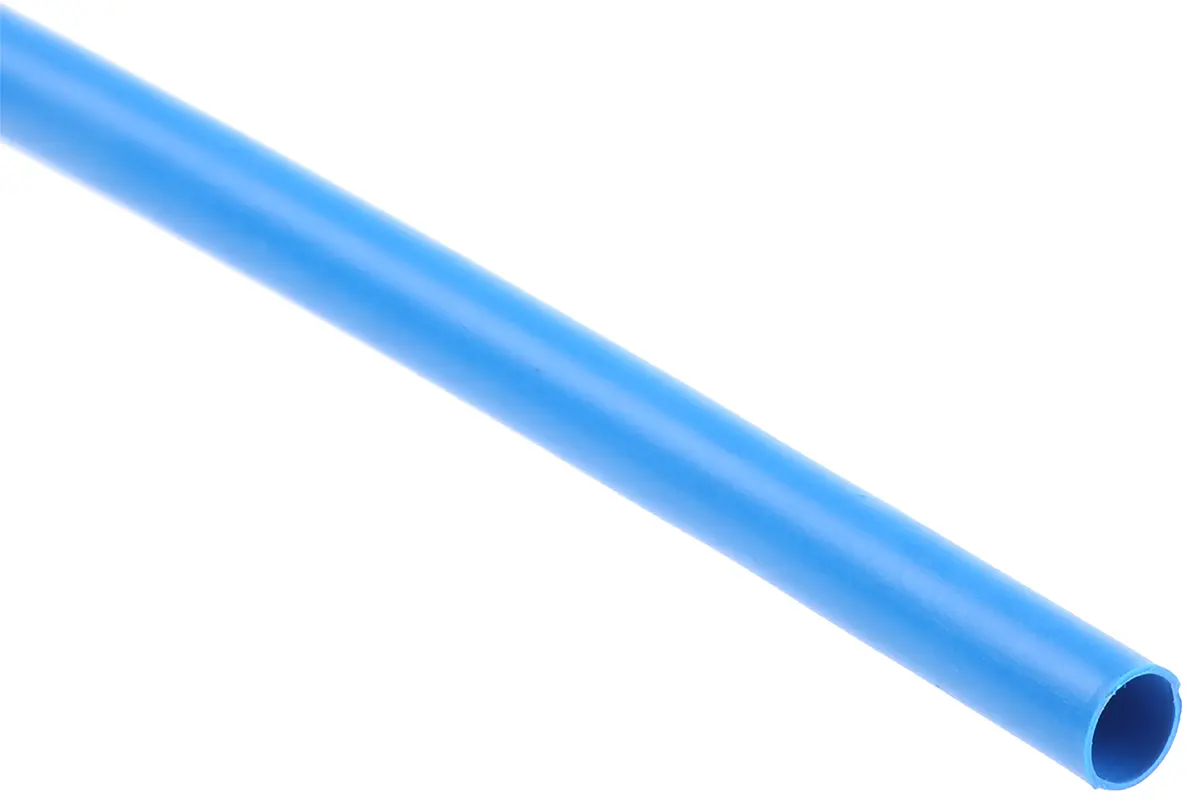 Produktfoto 1 von TE Connectivity RNF-100 Wärmeschrumpfschlauch, Polyolefin Blau, Ø 2.4 mm Schrumpfrate 2:1, Länge 1.2m