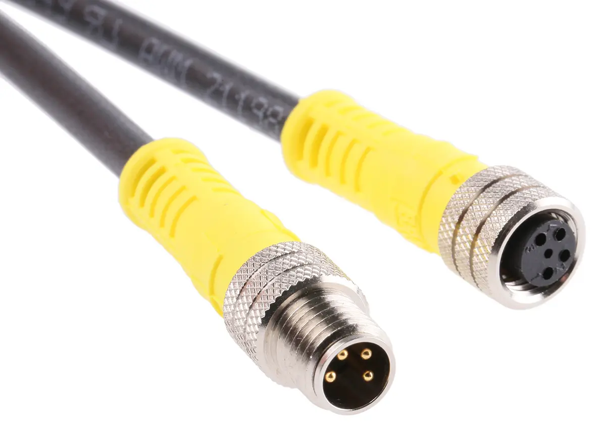 Produktfoto 1 von Molex Nano-Change, 4-polig Kabel assembliert, M8 Buchse 4 / M8 Buchse, Länge 1 m