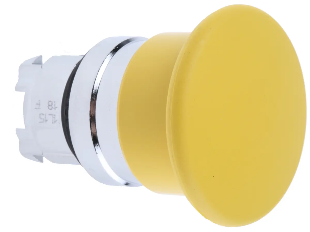Produktfoto 1 von Schneider Electric Harmony Drucktastenkopf Ø 22 mm, Gelb Federrückstellung Rund Rund Metall, IP66