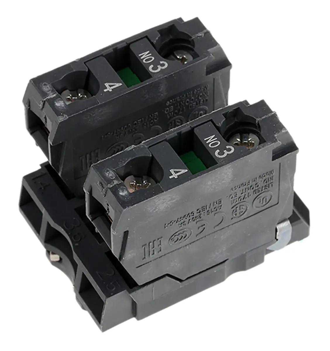 Produktfoto 1 von Schneider Electric Harmony XB5 Kontaktblock und Halter 2 Schließer Schraube