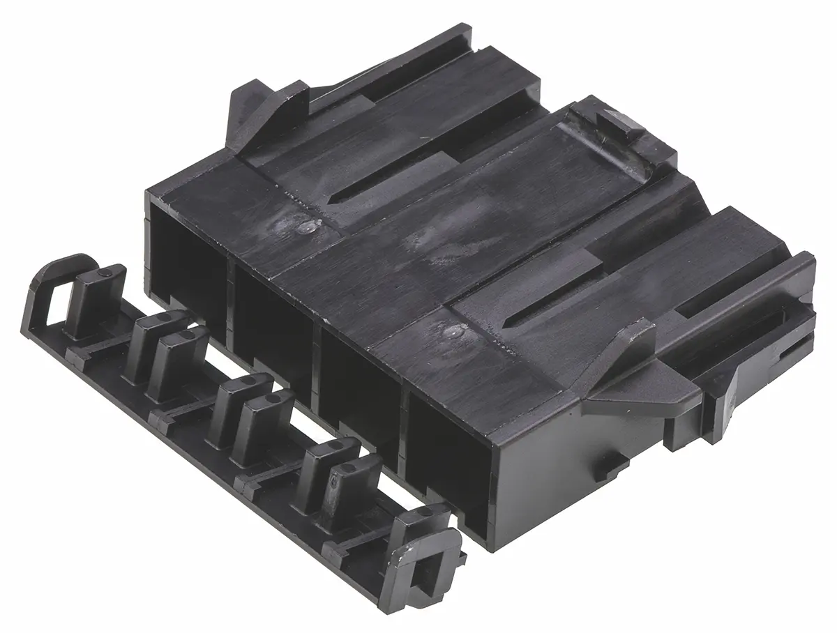 Molex Mini-Fit Sr Stecker Steckverbindergehäuse 10 mm, 4-polig / 1-reihig Gerade, Panel für Sr.-Stecker Mini-Fit