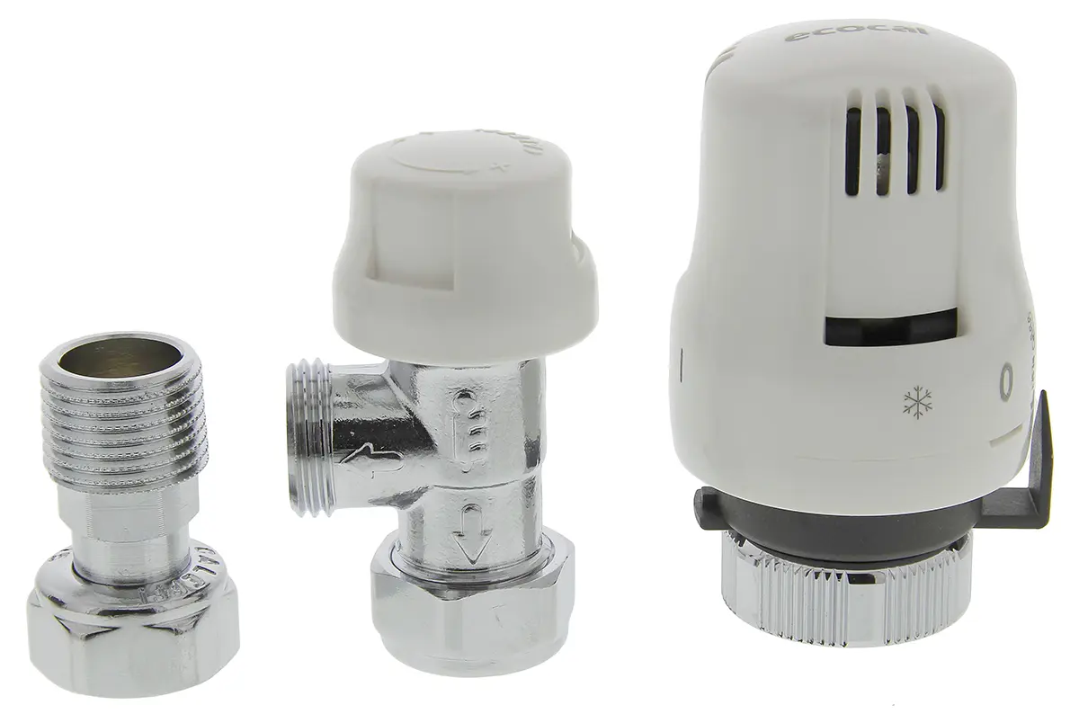Altecnic Messing Thermostatisches Heizkörperventil, 12.7 mm 12.7 mm 10 bar Winkel