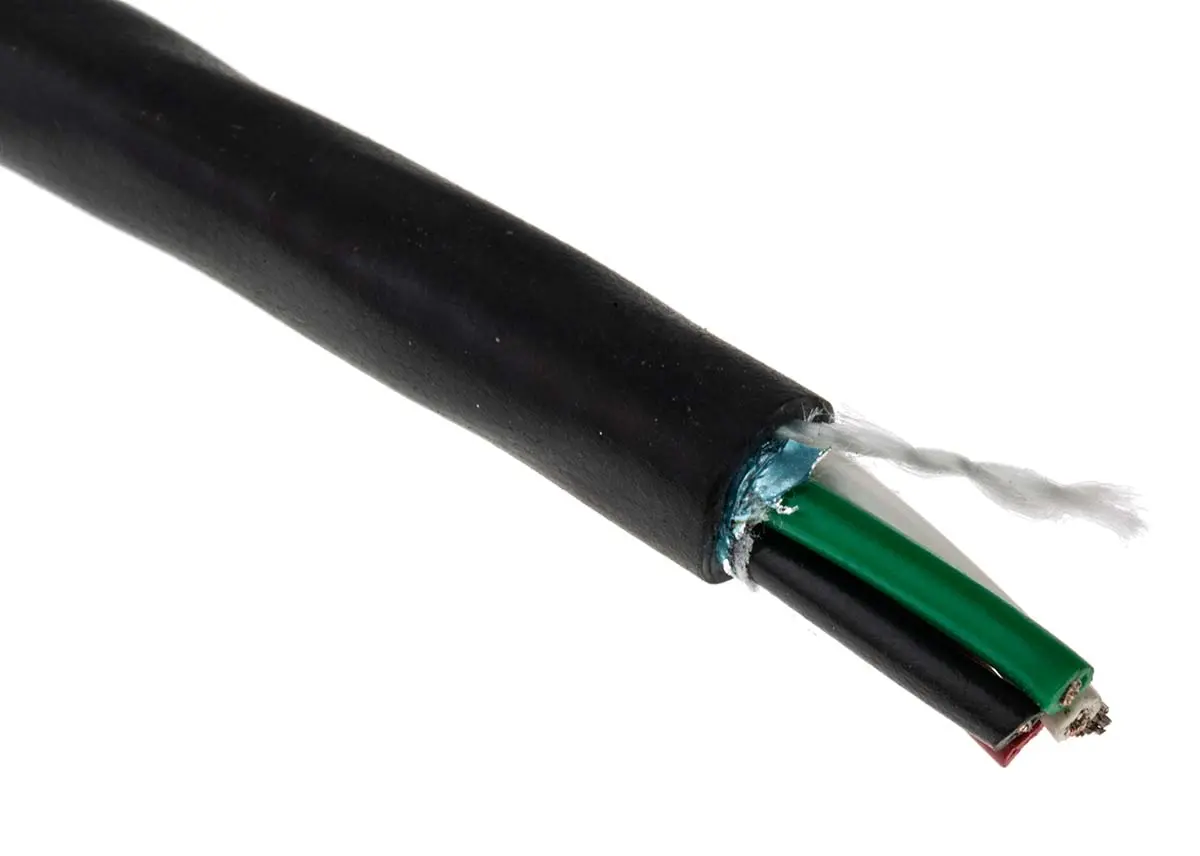 Produktfoto 1 von Alpha Wire Xtra-Guard 2 Performance Cable Steuerkabel, 4-adrig 0.81mm² 18 AWG Schwarz Geschirmt, 30 m, Polyvinylchlorid
