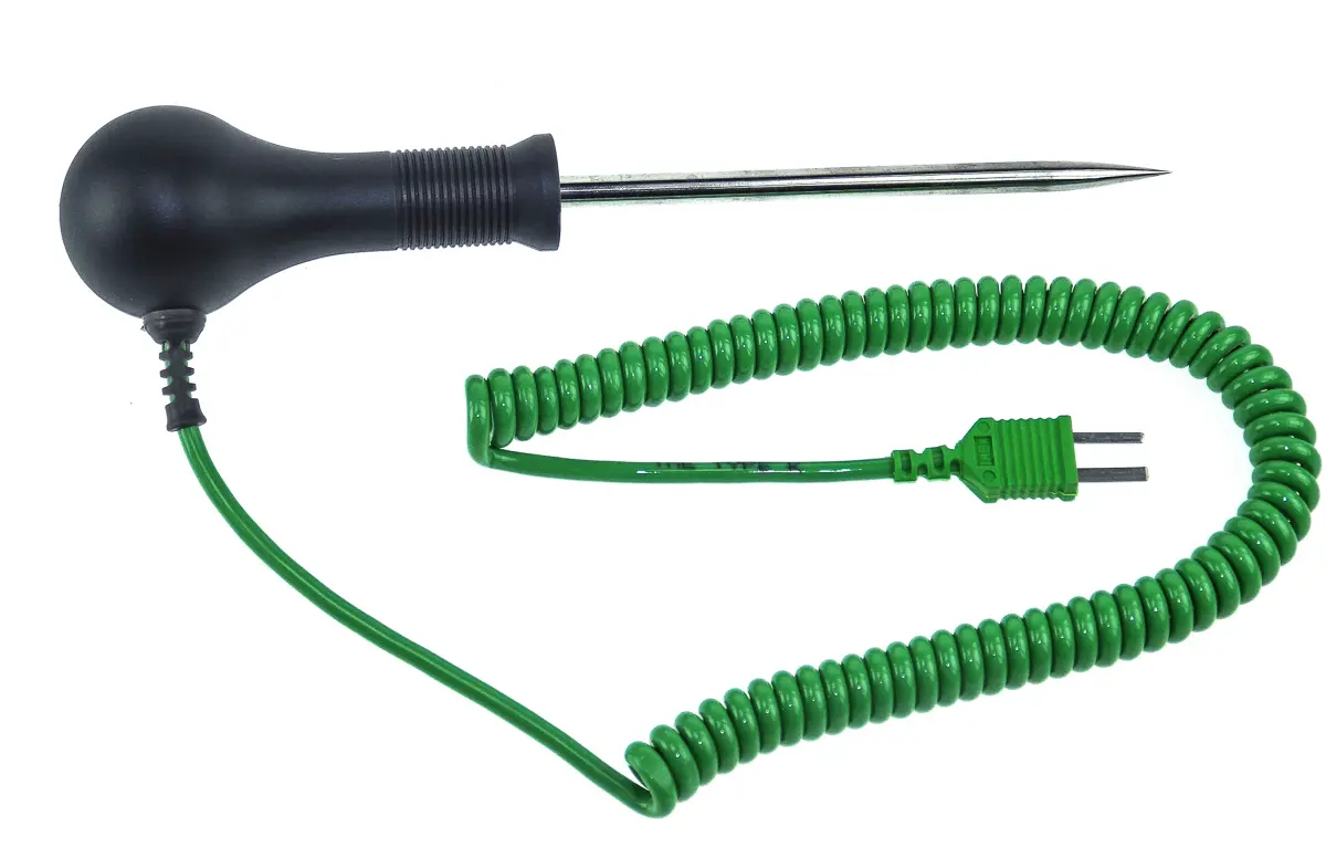 Produktfoto 1 von RS PRO Temperatursensor, Typ K, Stift x 100 mm Nadel, Ø 6 mm, max.Temp 250 °C