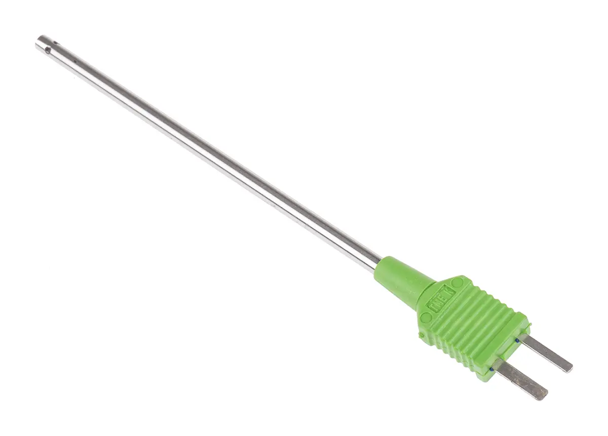 Produktfoto 1 von RS PRO Temperatursensor, K x 110 mm Luft, Ø 4 mm, max.Temp 750 °C