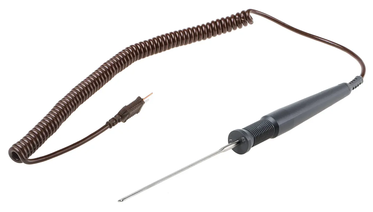 Produktfoto 1 von RS PRO Temperatursensor, Flachspatel x 110 mm Luft, Ø 5 mm, max.Temp 300 °C