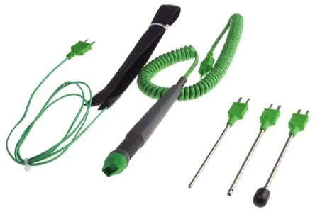 Produktfoto 1 von RS PRO Temperatursensor-Kit, Typ K Stille Luft, Klettsonde, Universal, Oberfläche