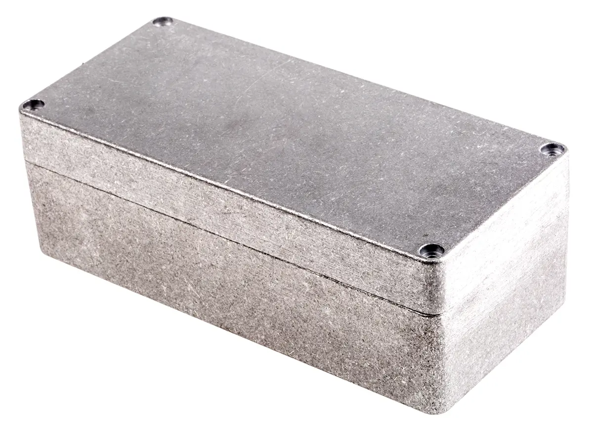 Hammond 1590; Gehäuse; Aluminiumdruckguss; Natur; IK08 IP66 Breite 80 mm Höhe 60 mm Länge 175 mm