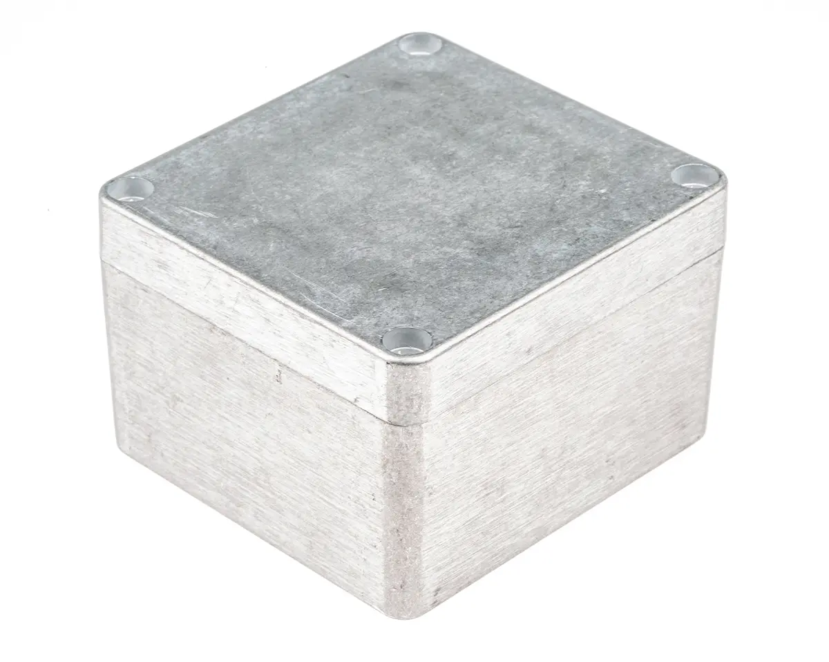 Produktfoto 1 von Hammond 1590 Aluminium Gehäuse 1590 Natur Außenmaß 79.6 x 74.6 x 52mm IP66