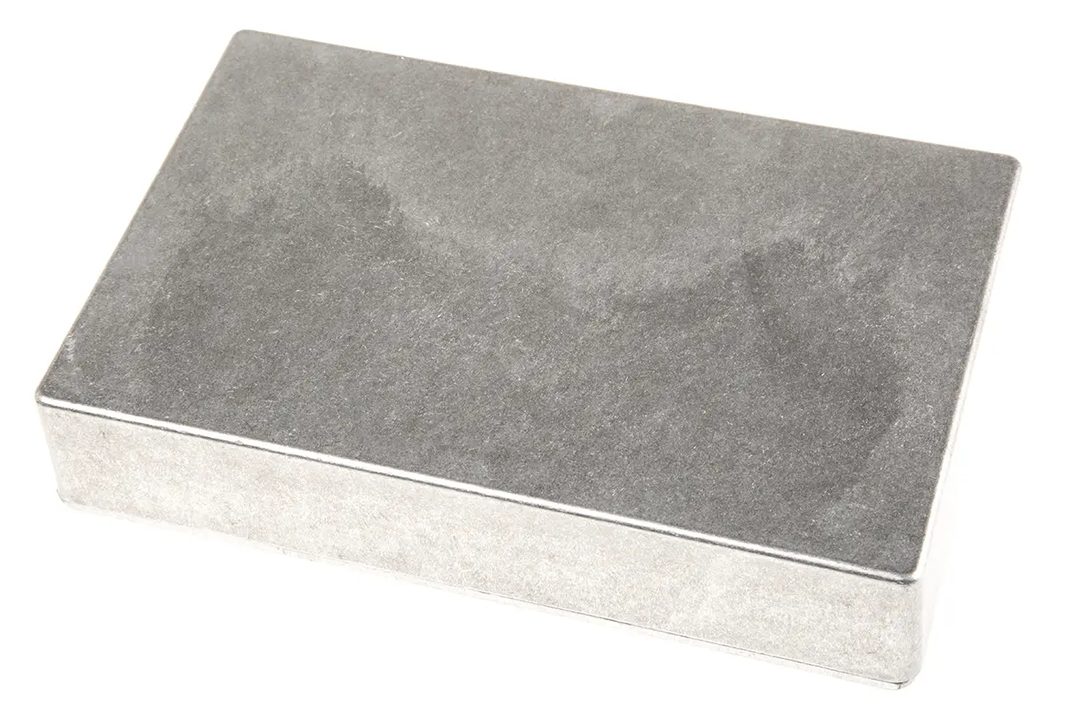 Produktfoto 1 von Hammond 1590 Aluminium Gehäuse 1590 Natur Außenmaß 188 x 120 x 37mm IP54