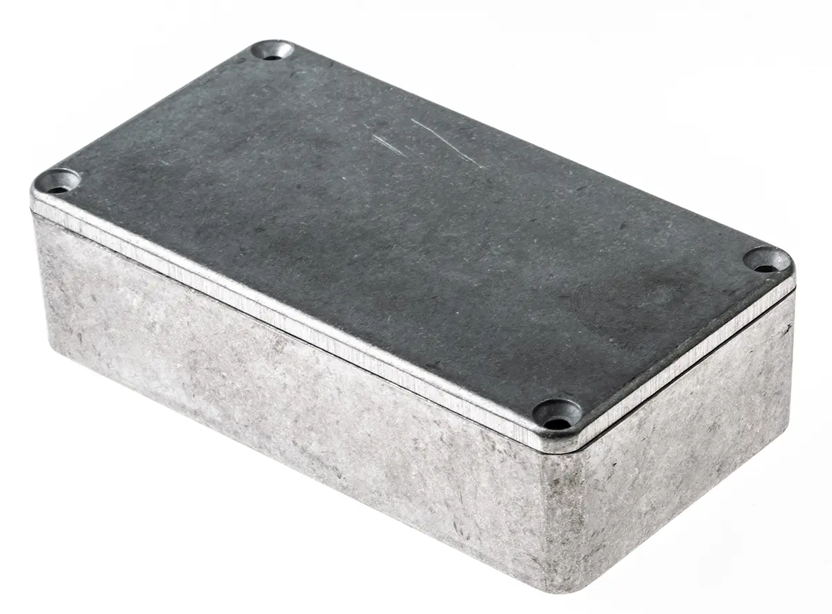 Produktfoto 1 von Hammond 1590 Aluminium Gehäuse 1590 Natur Außenmaß 112.4 x 60.5 x 31mm IP54