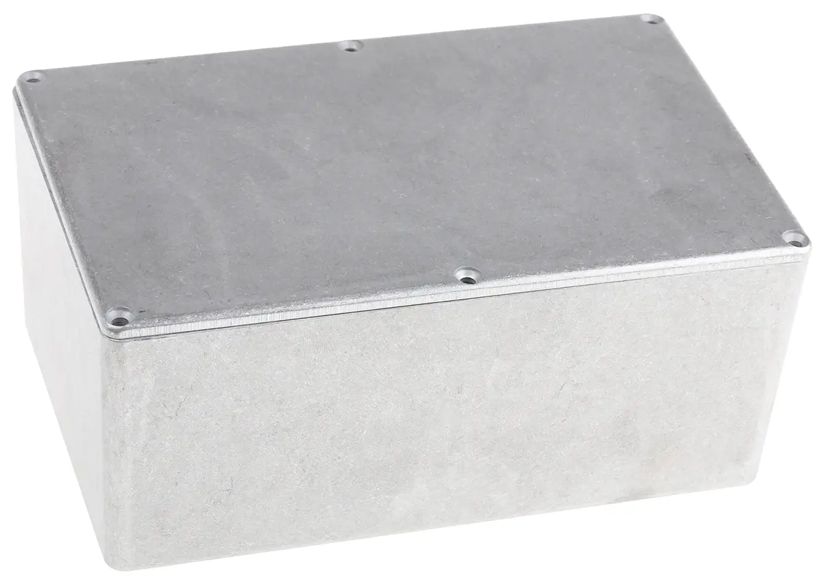 Produktfoto 1 von Hammond 1590 Aluminium Gehäuse 1590 Natur Außenmaß 188 x 120 x 82mm IP54