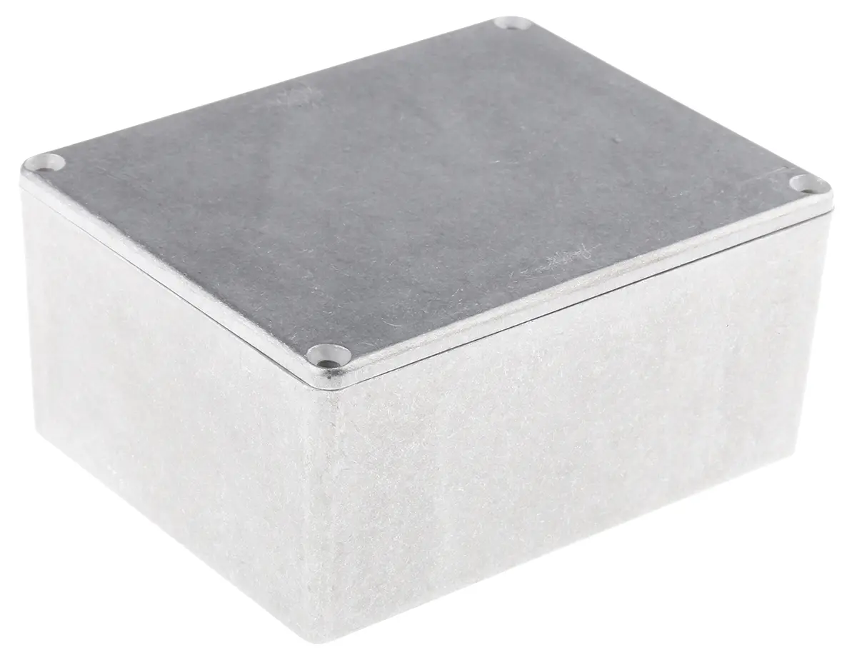 Produktfoto 1 von Hammond 1590 Aluminium Gehäuse 1590 Natur Außenmaß 119.5 x 94 x 56.5mm IP54