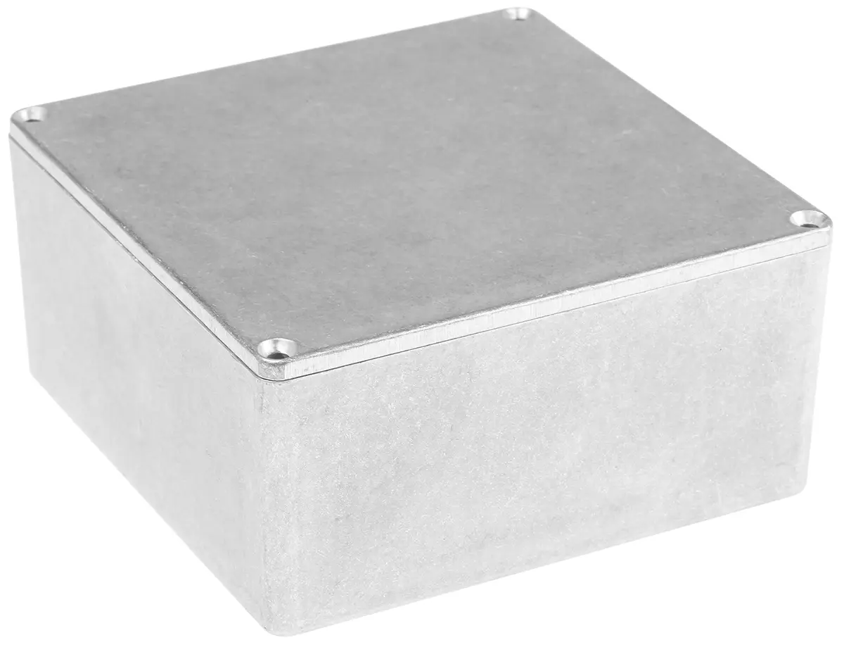 Produktfoto 1 von Hammond 1590 Aluminium Gehäuse 1590 Natur Außenmaß 120 x 120 x 58.6mm IP54
