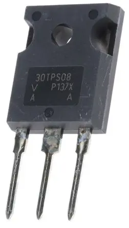 Produktfoto 1 von Vishay SCR Thyristoren 20 A TO-247 800 V, Gate-Trigger 60 mA 300 A 1.3 V