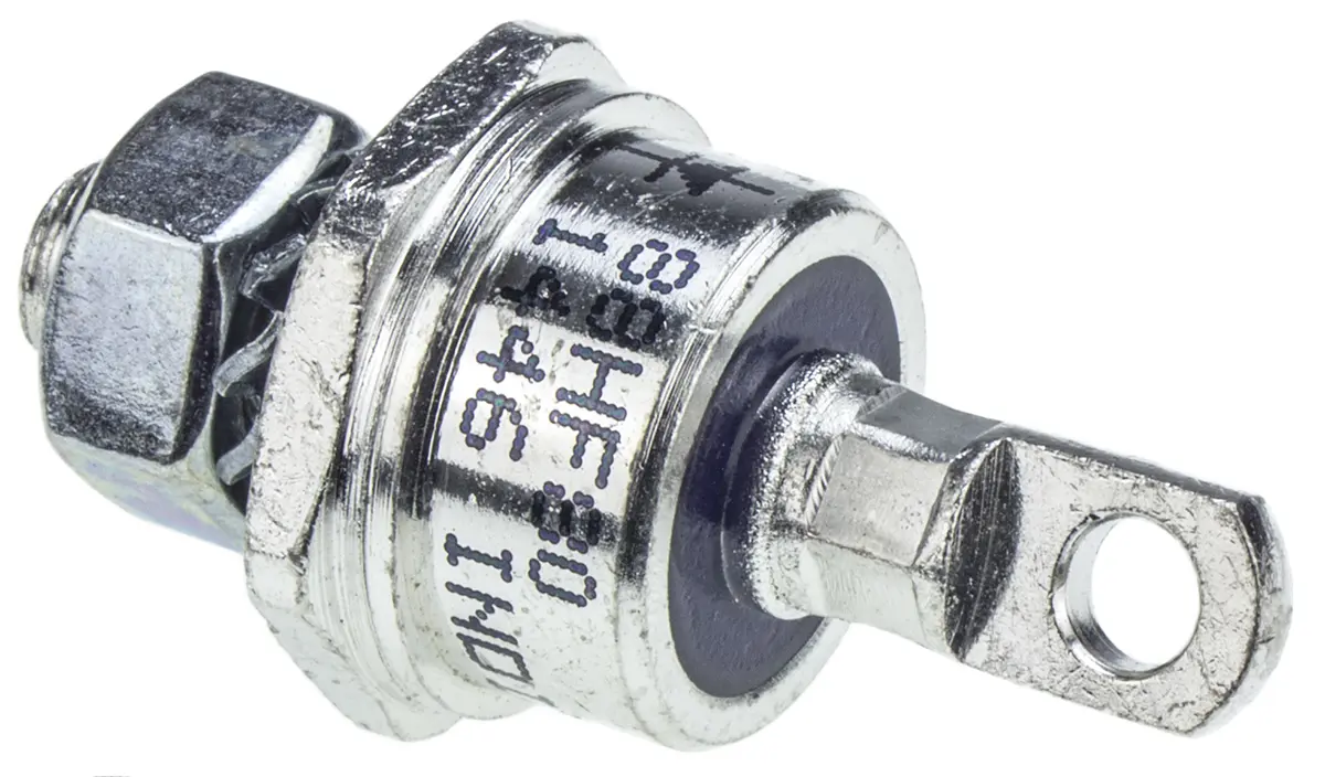 Produktfoto 1 von Vishay VS Schraubanschlussklemme Diode Wechselnd Kathoden-Bolzen, 800 V / 85 A, 2-Pin DO-203AB