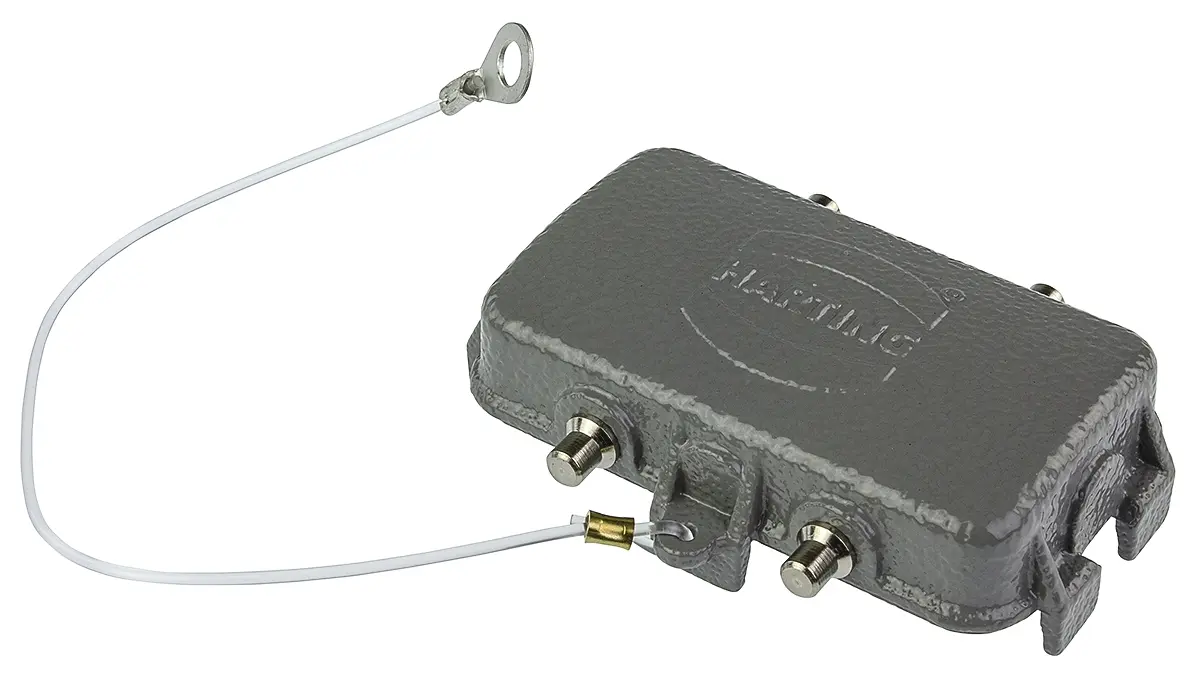 Produktfoto 1 von HARTING Han B Schutzabdeckung für Kappen und Gehäuse für RS-Serien 5 → 8, Seitlich, 2-polig, 10B