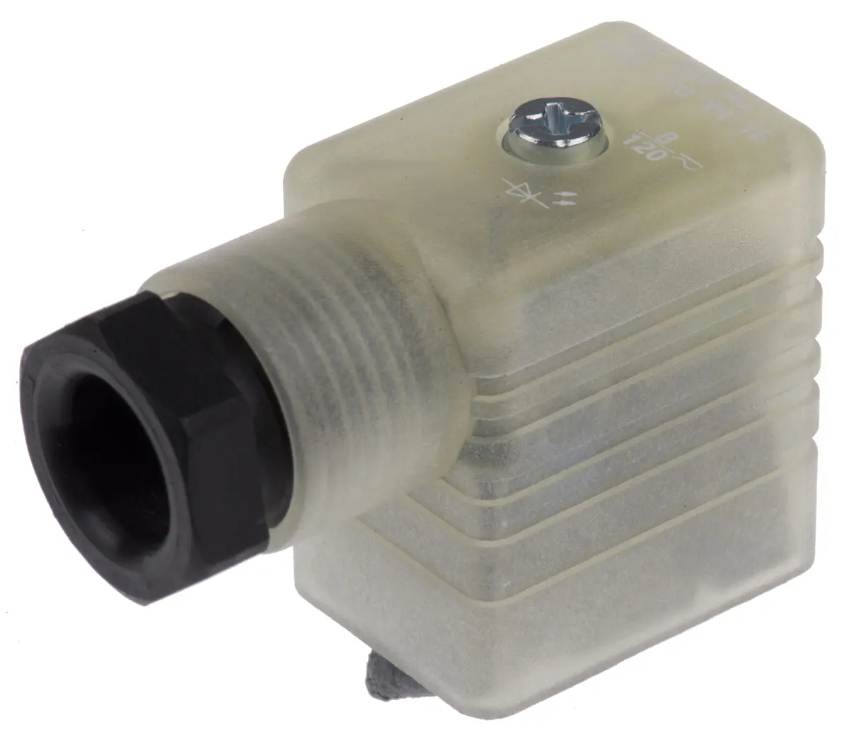 Produktfoto 1 von Hirschmann GML DIN 43650 Ventilsteckverbinder DIN 43650 B 2+E / 120V ac/dc Kontrollleuchte, PG9 Zentrale Schraube,