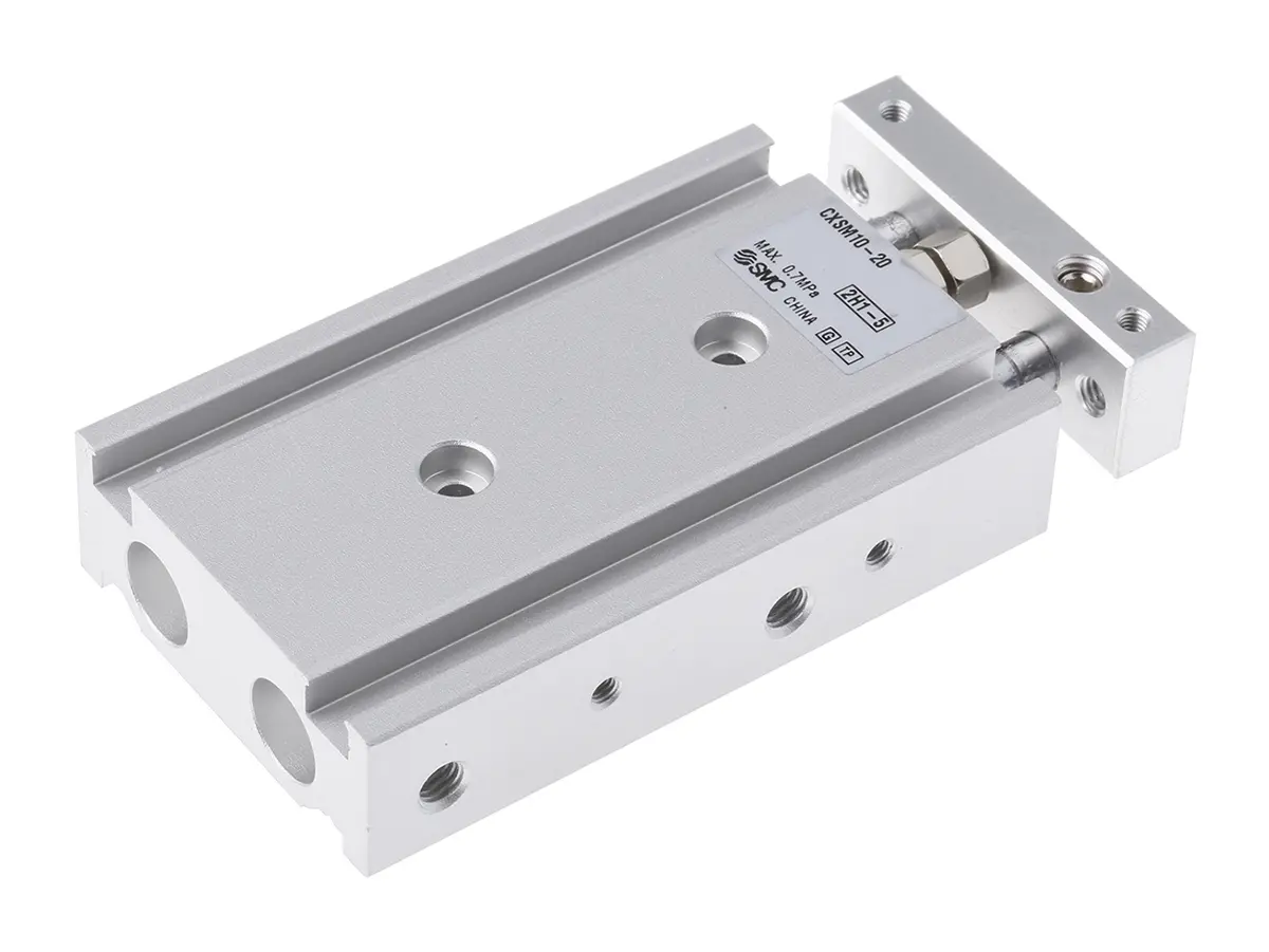 Produktfoto 1 von SMC CXSM M5 x 0,8 Pneumatik-Führungszylinder, Bohrung Ø 10mm / Hub 20mm bis 0,7 MPa