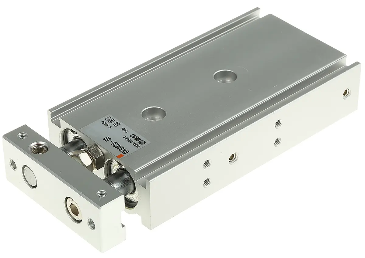 Produktfoto 1 von SMC CXSM M5 x 0,8 Pneumatik-Führungszylinder, Bohrung Ø 20mm / Hub 50mm bis 0,7 MPa