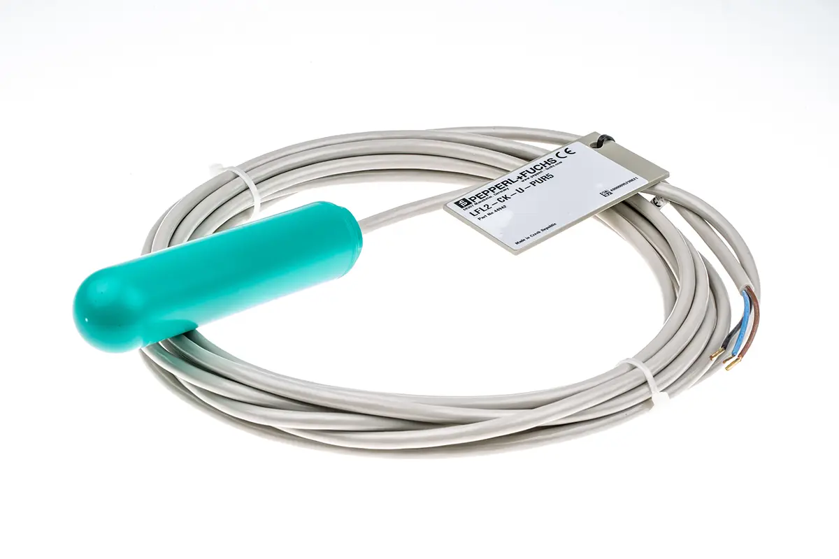 Produktfoto 1 von Pepperl + Fuchs LFL2 Schwimmerschalter Horizontal 150 V dc, Direkt belastbar, 5 °C 250 V ac → 70 °C, mit 5 m Leitung