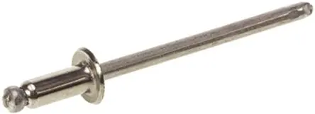 Produktfoto 1 von POP Blende Niet, Ø 3.2 mm x 8 mm, Edelstahl, 3.4 mm aus Edelstahl