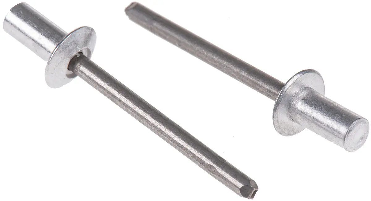Produktfoto 1 von POP Blende Niet, Ø 4.8 mm x 10 mm, Aluminium, 5 mm aus Stahl