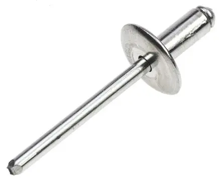 Produktfoto 1 von POP Blende Niet, Ø 4.8 mm x 11 mm, Aluminium, 5 mm aus Stahl