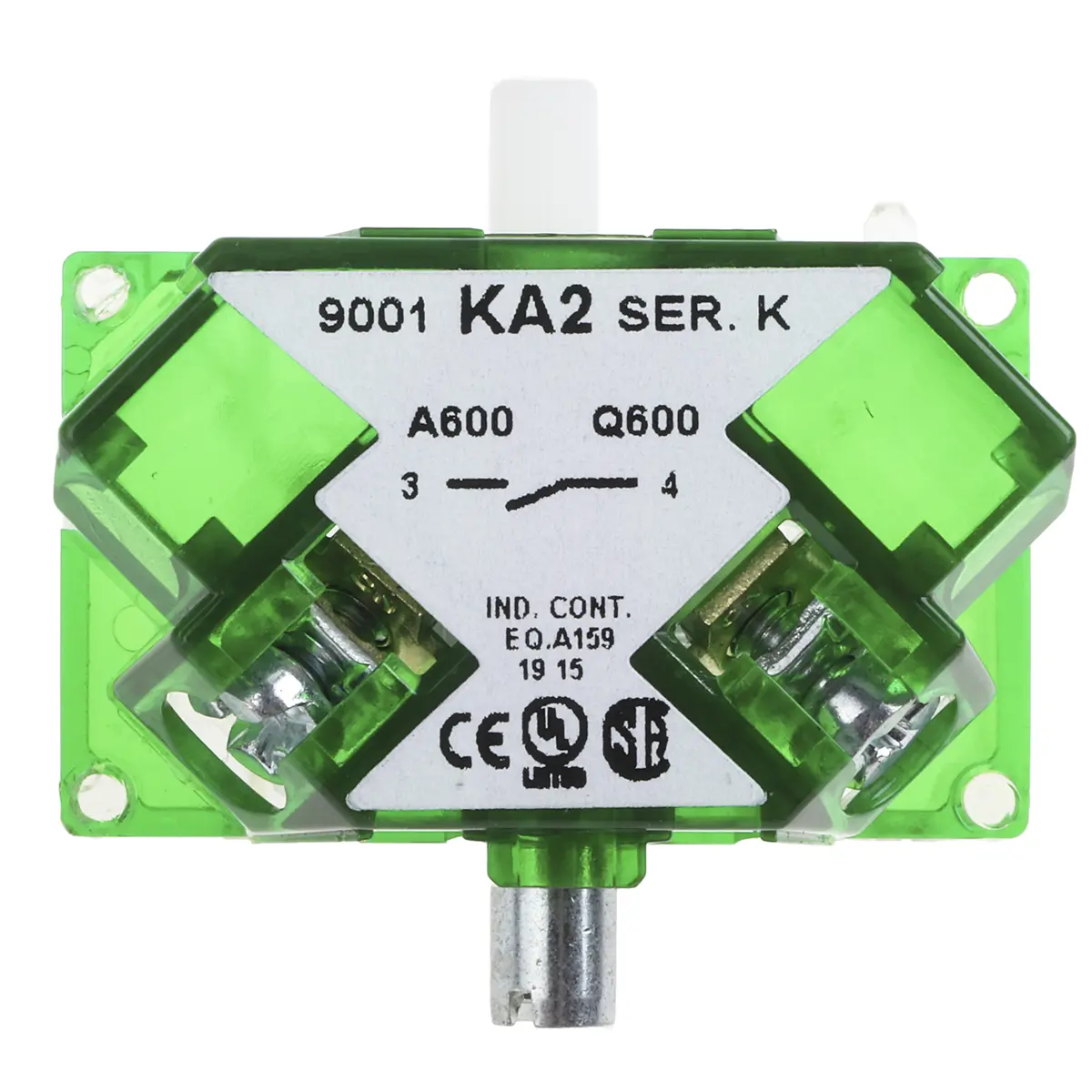 Produktfoto 1 von Schneider Electric Harmony Kontaktblock 1 Schließer 0V, 600 V Schraubanschlussklemme