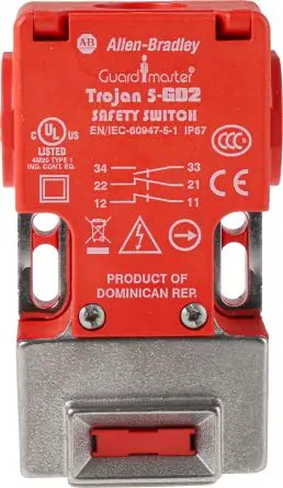 Produktfoto 1 von Allen Bradley Guardmaster 440K Sicherheitsschalter Mit Schlüssel Verriegelung 1 Schließer Glasfaserverstärktes