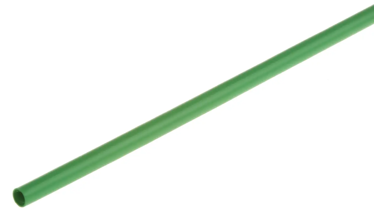 Produktfoto 1 von TE Connectivity RNF-100 Wärmeschrumpfschlauch, Polyolefin Grün, Ø 2.4 mm Schrumpfrate 2:1, Länge 1.2m
