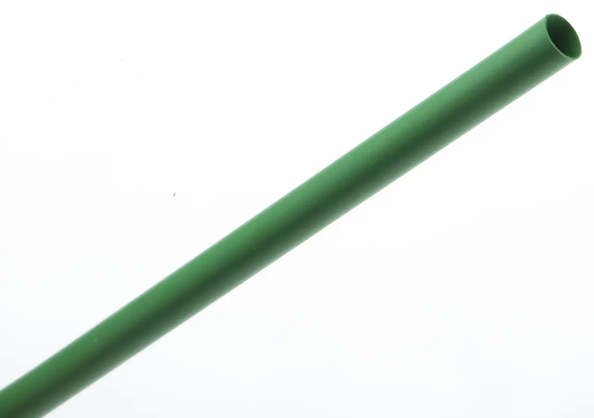 Produktfoto 1 von TE Connectivity RNF-100 Wärmeschrumpfschlauch, Polyolefin Grün, Ø 4.8 mm Schrumpfrate 2:1, Länge 1.2m