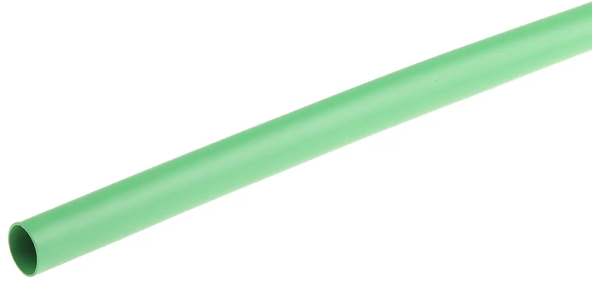 Produktfoto 1 von TE Connectivity RNF-100 Wärmeschrumpfschlauch, Polyolefin Grün, Ø 6.4 mm Schrumpfrate 2:1, Länge 1.2m
