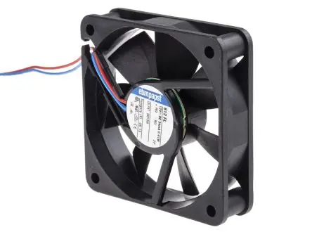 Produktfoto 1 von ebm-papst 600 F Axiallüfter, Hülse, 12V dc / 400 mW 33 mA, 2650 U/min, 19 m³/h 60 mm 15mm 15 mm