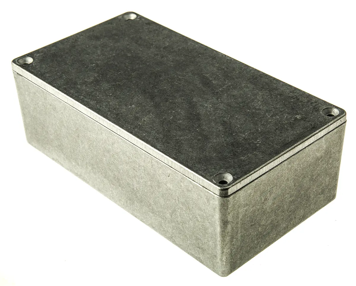 Produktfoto 1 von Hammond 1590; Gehäuse; Aluminiumdruckguss; Natur IP65 Breite 83 mm Höhe 50.5 mm Länge 153 mm