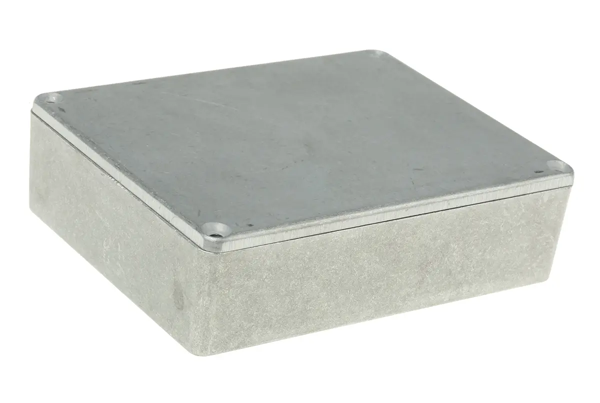 Produktfoto 1 von Hammond 1590 Aluminium Gehäuse 1590 Natur Außenmaß 119.5 x 94 x 34mm IP65