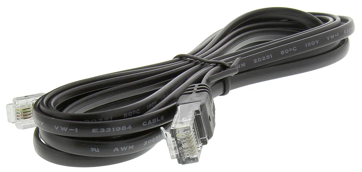 Produktfoto 1 von Decelect SPE Cat.5 Ethernet-Kabel, 3 m, Schwarz F/UTP, Polyvinylchlorid