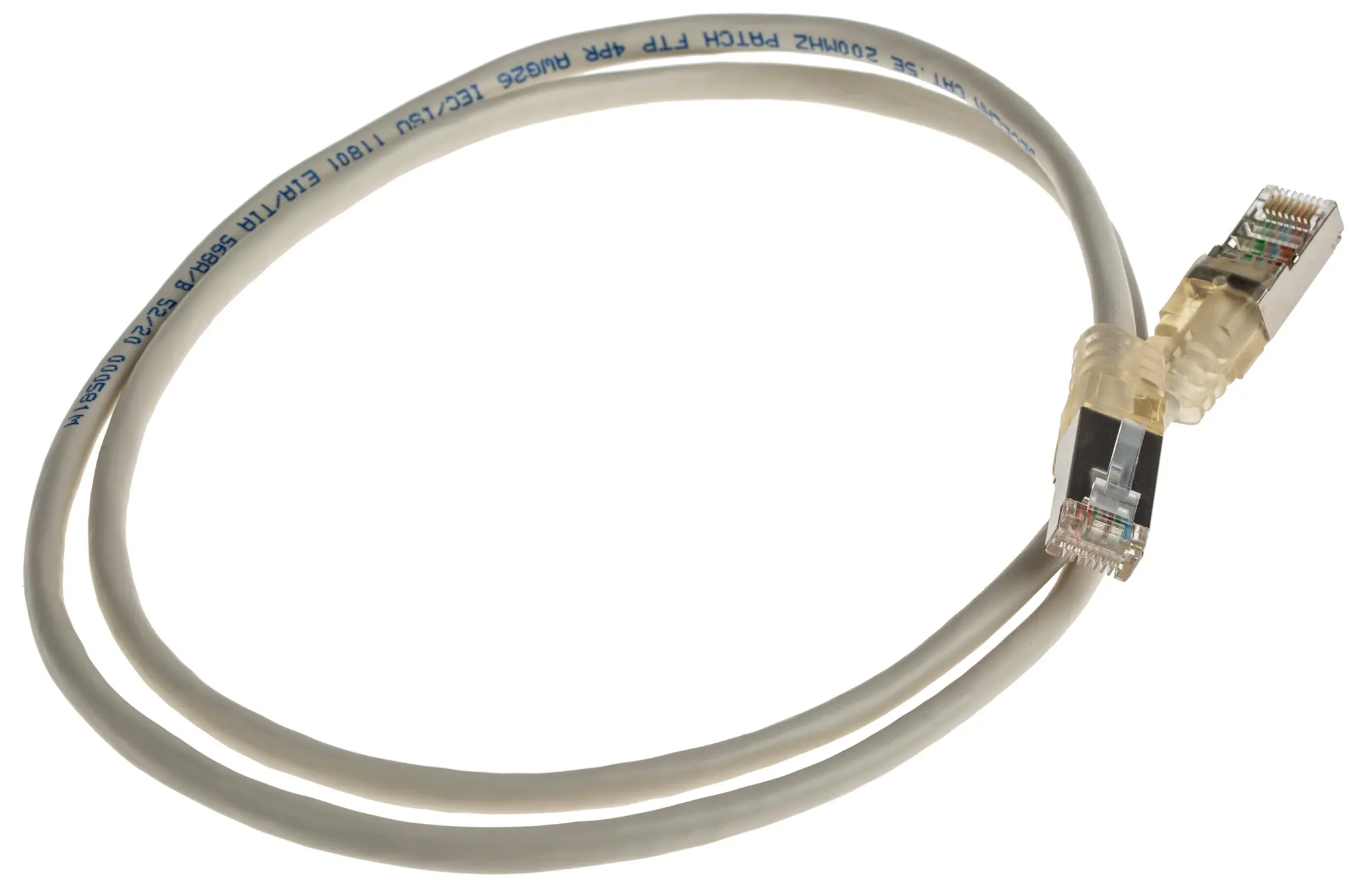 Produktfoto 1 von Decelect SPE Cat.5 Ethernet-Kabel, 1 m, Grau Abgeschirmt, Polyvinylchlorid