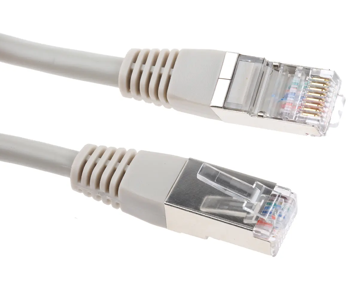 Produktfoto 1 von Decelect SPE Cat.5 Ethernet-Kabel, 3 m, Grau Abgeschirmt, Polyvinylchlorid