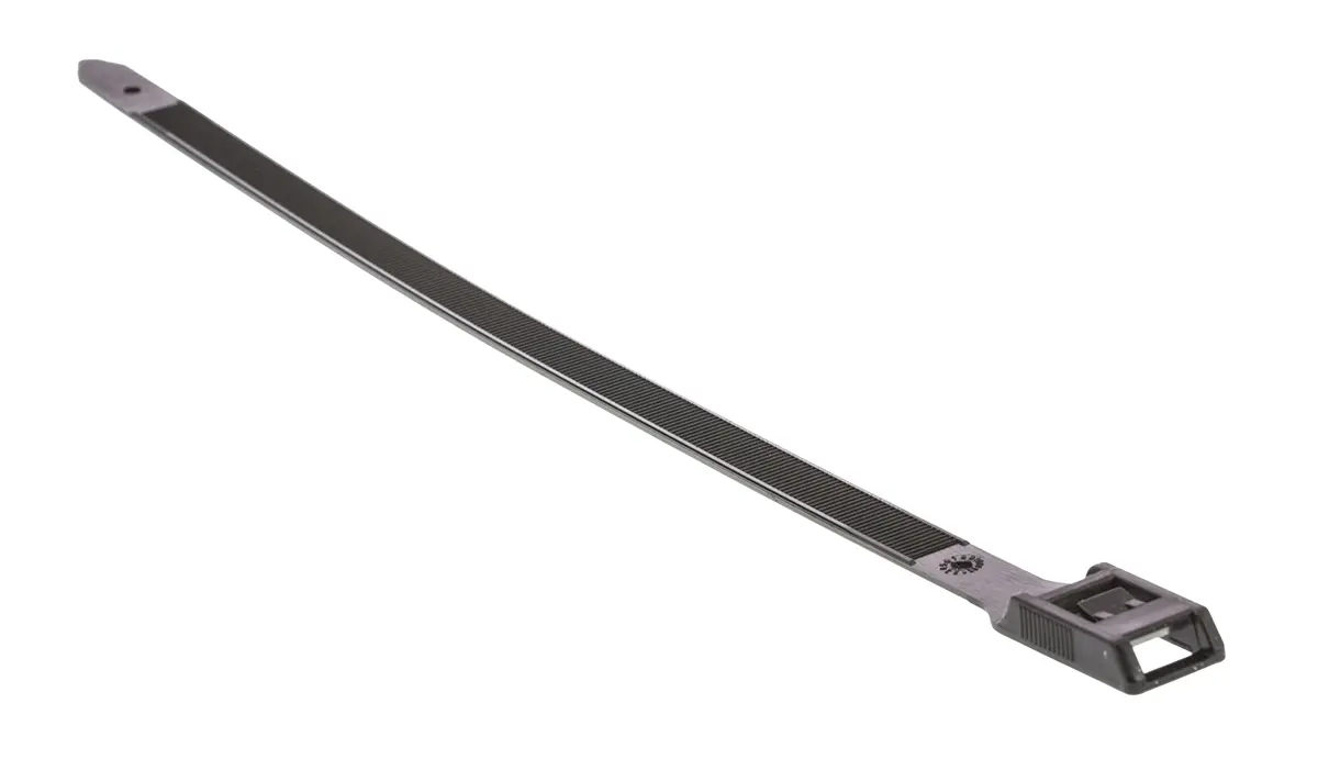 Produktfoto 1 von HellermannTyton RPE275 Nylon 6.6 Kabelbinder Lösbar Schwarz 9 mm x 275 mm