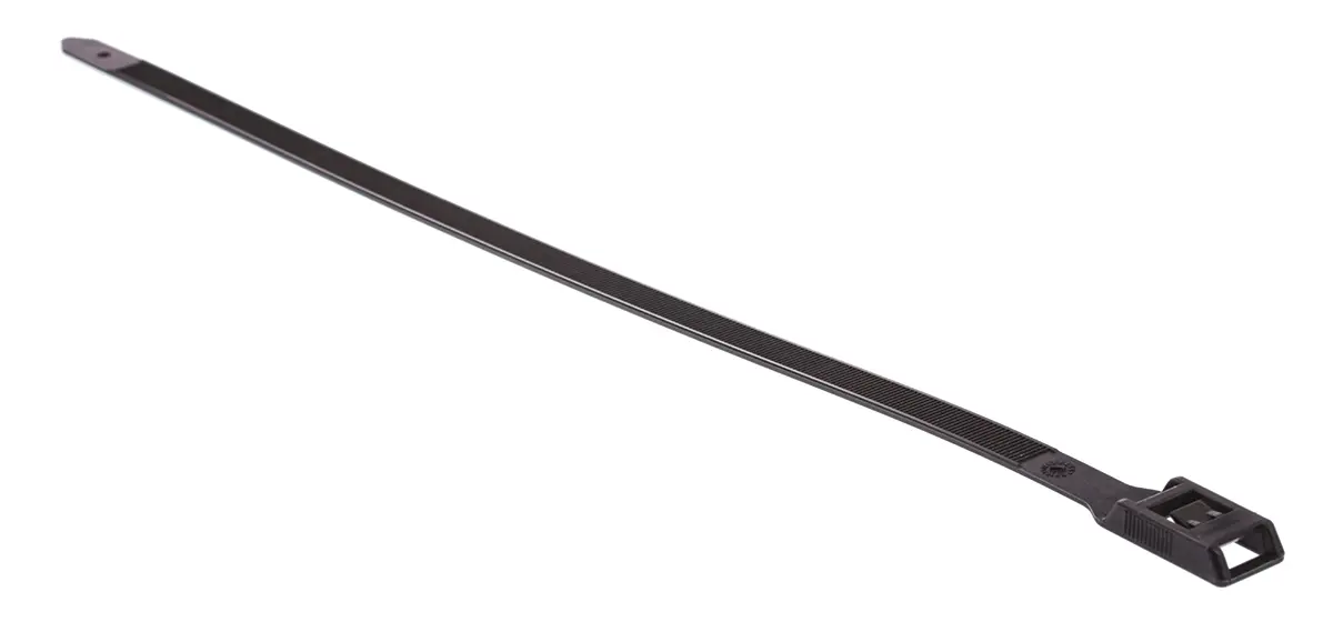 Produktfoto 1 von HellermannTyton RPE350 Nylon 6.6 Kabelbinder Lösbar Schwarz 9 mm x 350 mm