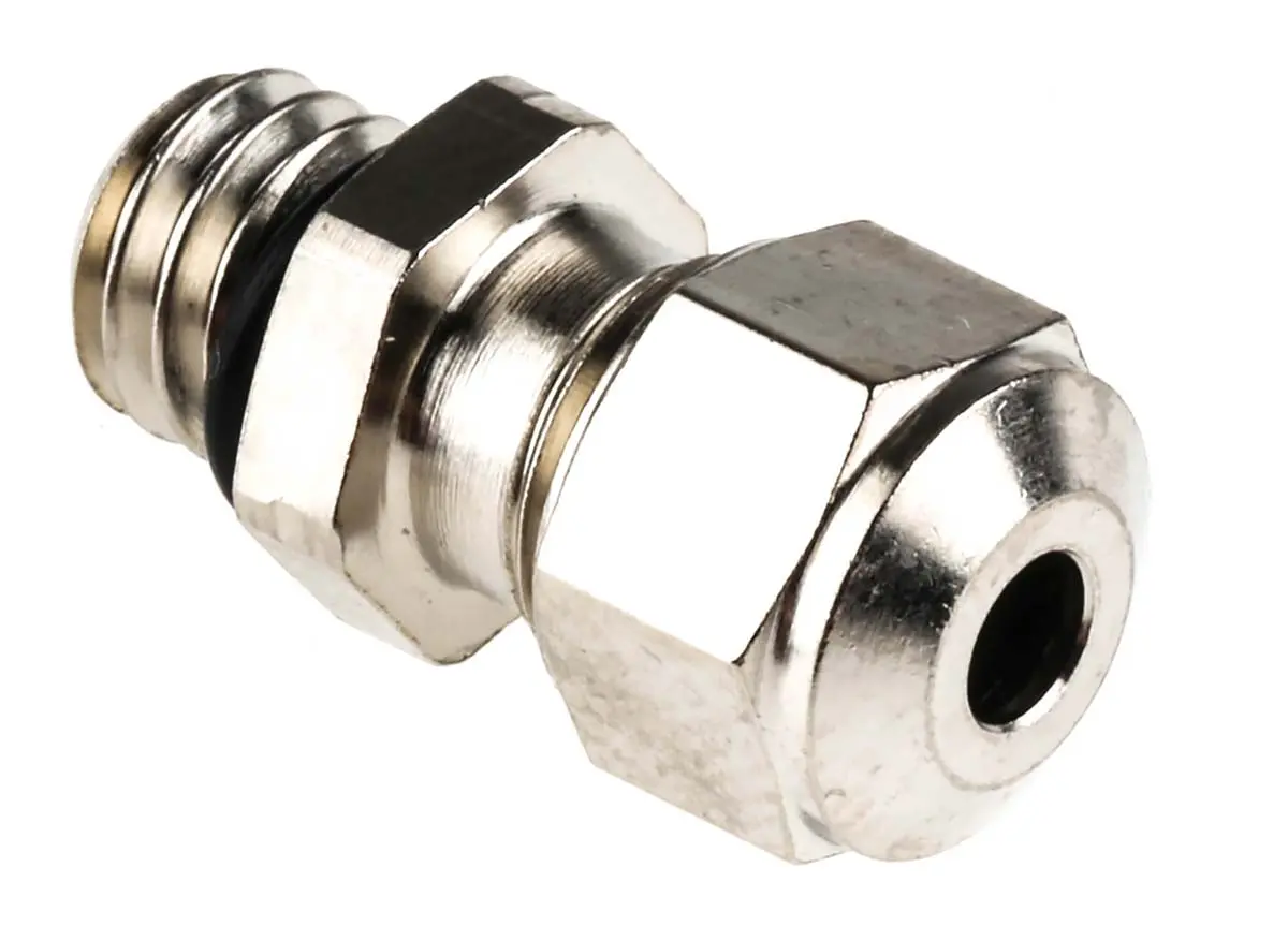 Produktfoto 1 von SES Sterling A1 Kabelverschraubung, M6 Messing vernickelt Metallisch 2 mm/ 2.5 mm, IP68, IP69K