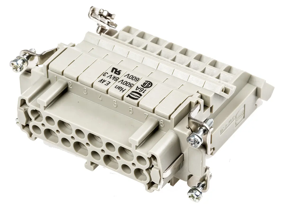 Produktfoto 1 von HARTING Han E AV Schnittstellenmodul, Buchse, 16-polig, 500 V, Kabel 16A