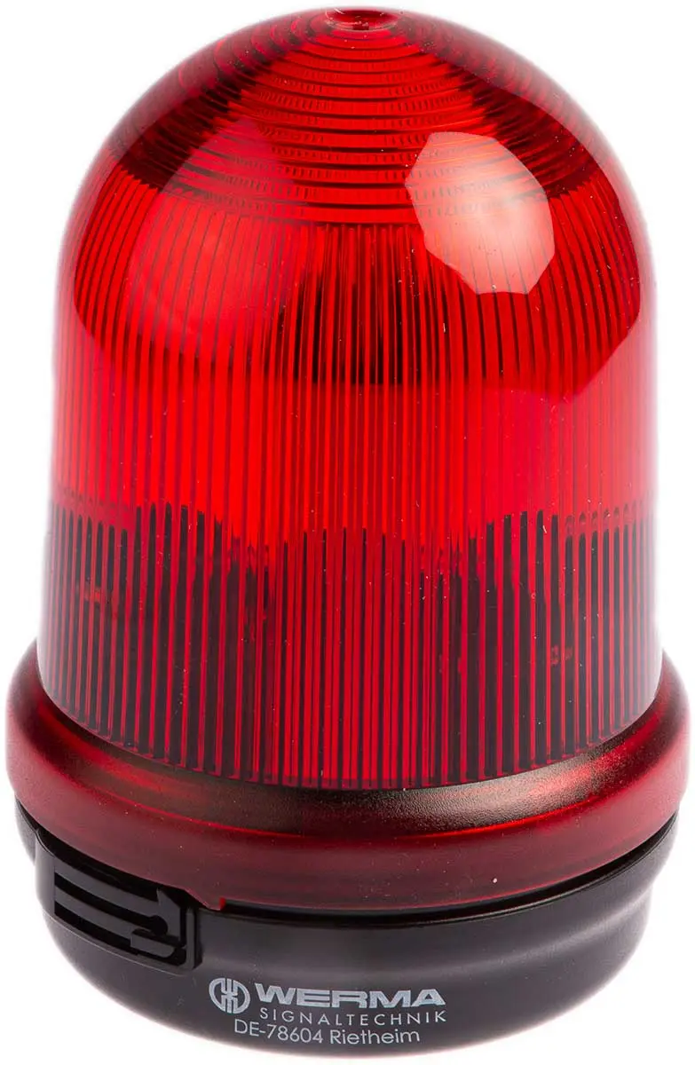 Produktfoto 1 von Werma BM 826 Dauer Signalleuchte Rot, 12 → 240 V ac, Ø 98mm x 200mm