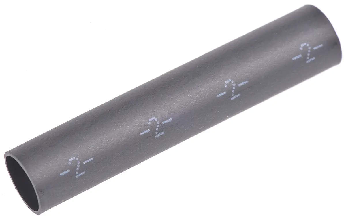 Produktfoto 1 von TE Connectivity DSPL Wärmeschrumpfschlauch, Polyolefin Schwarz, Ø 7.4 mm Schrumpfrate 4:1, Länge 50mm