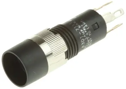 Produktfoto 1 von Omron A3d Druckschalter Grün, Rot, Weiß, Gelb Beleuchtet Tastend Panel Ø 8 mm, SPST / 100mA 30 V dc 24 V ac, IP40