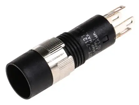 Produktfoto 1 von Omron A3d Druckschalter Grün, Rot, Weiß, Gelb Beleuchtet Rastend Panel Ø 8 mm, SPST / 100mA 30 V dc 24 V ac, IP40