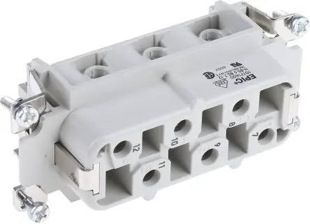 Produktfoto 1 von EPIC HBS Industrie-Steckverbinder Kontakteinsatz Buchse, 6-polig 35A, Kabel, Steckverbindereinsatz