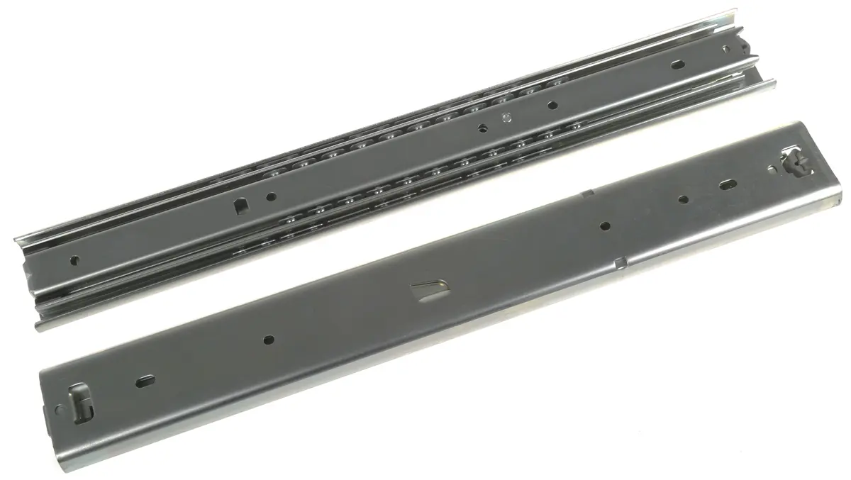 Produktfoto 1 von Accuride Teleskopschiene, Stahl, DZ3607, 100kg max., 19.1 mm breit, 53.1 mm hoch, 406 mm tief