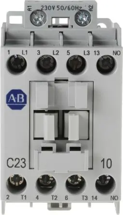 Produktfoto 1 von Allen Bradley 100C Schütz 230V ac-Spule, 3-polig, 690V ac / 23 A 230V ac 11 kW 3 Schließer Motorsteuerung, Umkehrend